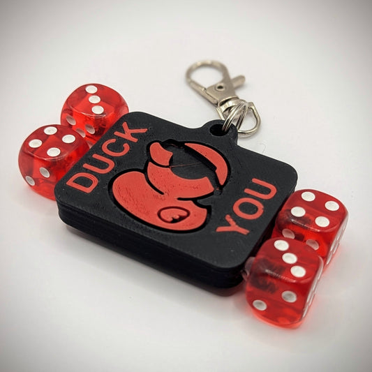 Duck You Target Pins Red & Black