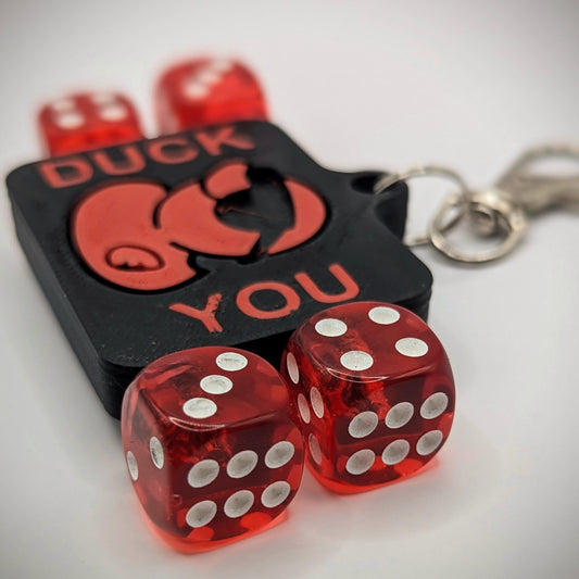 Duck You Target Pins Red & Black