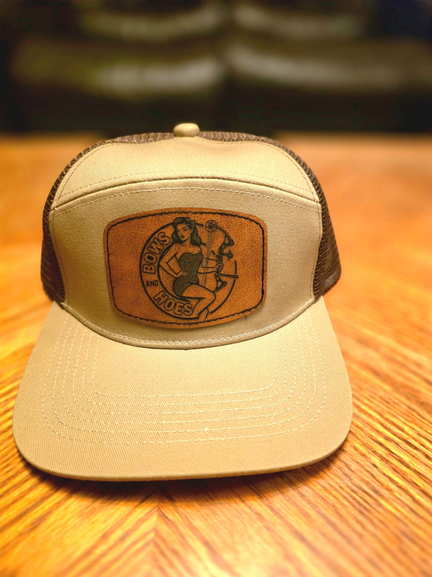 5 Panel Flat Bill Bows and Hoes Logo
